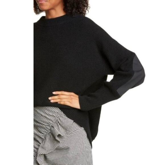 A.L.C.  Memphis Ribbed Wool Blend Sweater in Black, Size Small - Picture 3 of 14